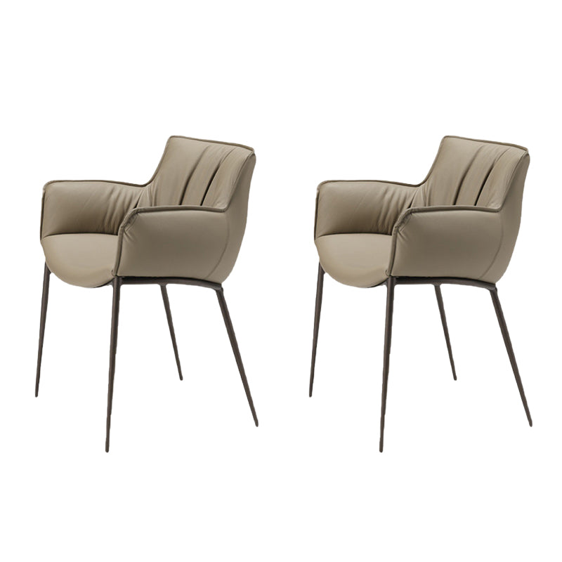 Industriële armstoel metalen vaste rug eetkamerstoel voor eetkamer