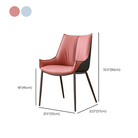 Industriële arm stoel metalen vaste rug eetkamerstoel voor binnen