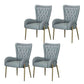 Upholstered Dining Arm Chair High Back Dining Chair with Gold Legs