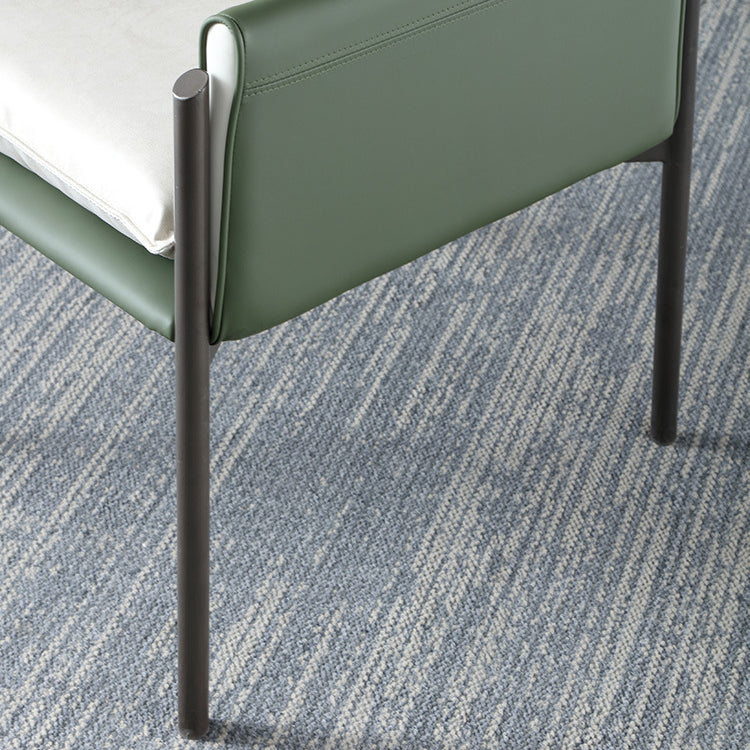 Sedia a braccio contemporanea in metallo sedia sala da pranzo solido sterzo per interno