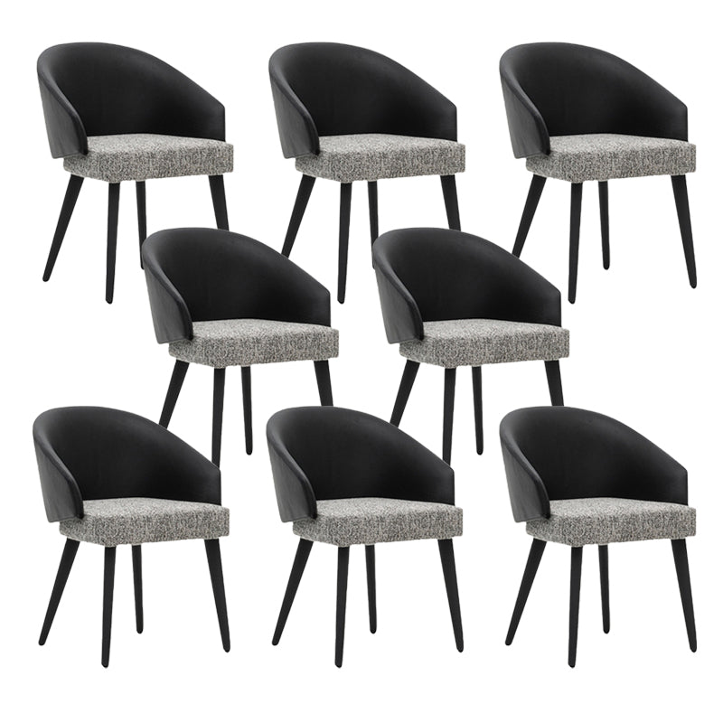 Sedia a braccio industriale in metallo sedia sala da pranzo solido sterzo per casa