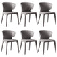 Moderne armstoel Faux Leather Solid Achter Dining Room -stoel voor binnen