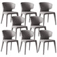 Moderne armstoel Faux Leather Solid Achter Dining Room -stoel voor binnen