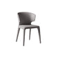 Moderne armstoel Faux Leather Solid Achter Dining Room -stoel voor binnen