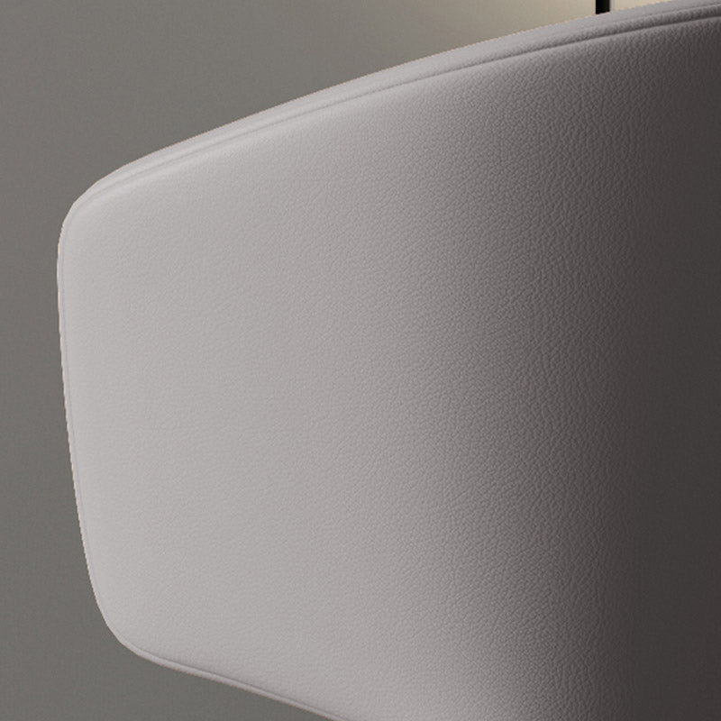 Moderne armstoel Faux Leather Solid Achter Dining Room -stoel voor binnen