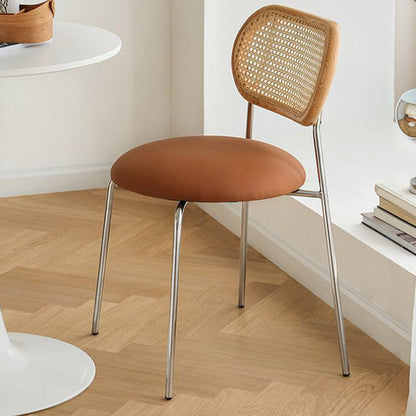 Silla lateral de cuero sintética silla lateral abierta nórdica para casa para casa