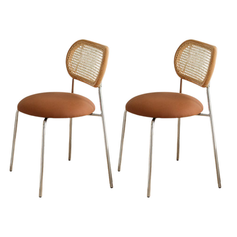 Chaise latéral en faux cuir nordique