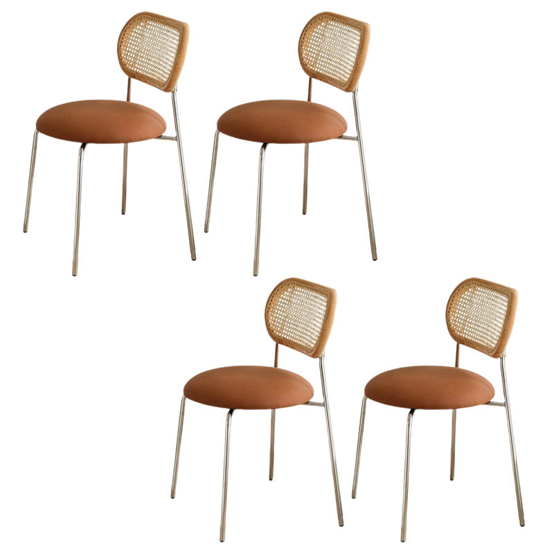 Chaise latéral en faux cuir nordique