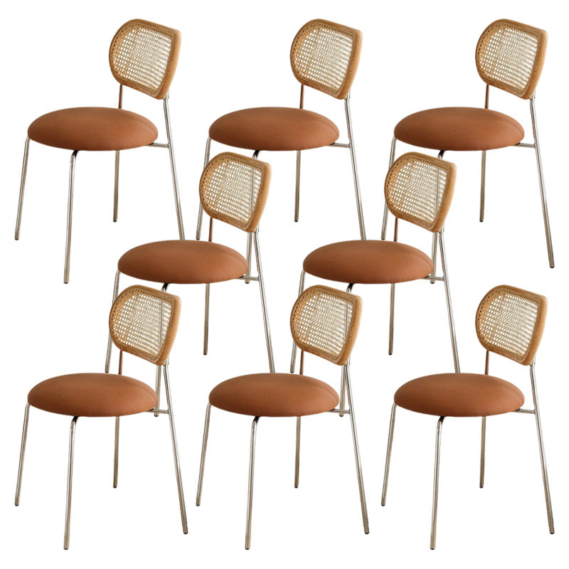 Chaise latéral en faux cuir nordique