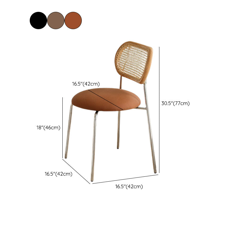 Silla lateral de cuero sintética silla lateral abierta nórdica para casa para casa