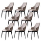 Industrial Style Arm Chair Metal Solid Back Dining Room Chair for Home Grey 8 Piece Set Clearhalo 'Dining Chairs' 'Dining Tables & Seating' 'dining_chair' 'furn' 'furn_dining_chair' 'Furniture' 'Kitchen & Dining Furniture' 6770553