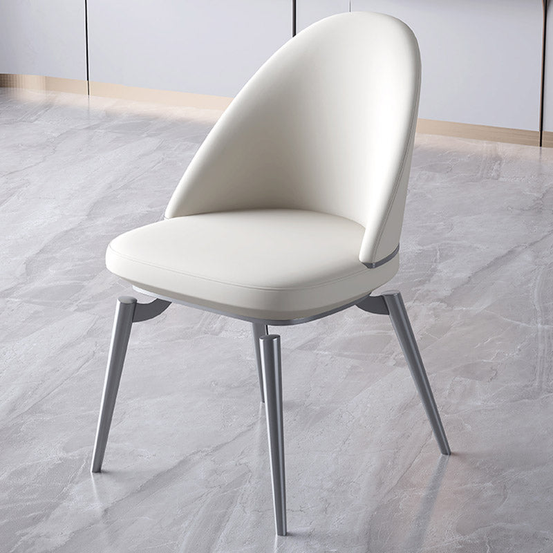 Glam Style Side Chair Metal Solid Back Dining Room Chair for Indoor Clearhalo 'Dining Chairs' 'Dining Tables & Seating' 'dining_chair' 'furn' 'furn_dining_chair' 'Furniture' 'Kitchen & Dining Furniture' 6770573