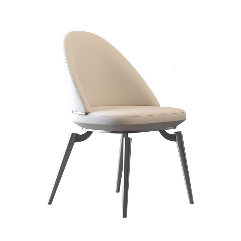 Glam Style Side Chair Metal Solid Back Dining Room Chair for Indoor Clearhalo 'Dining Chairs' 'Dining Tables & Seating' 'dining_chair' 'furn' 'furn_dining_chair' 'Furniture' 'Kitchen & Dining Furniture' 6770580