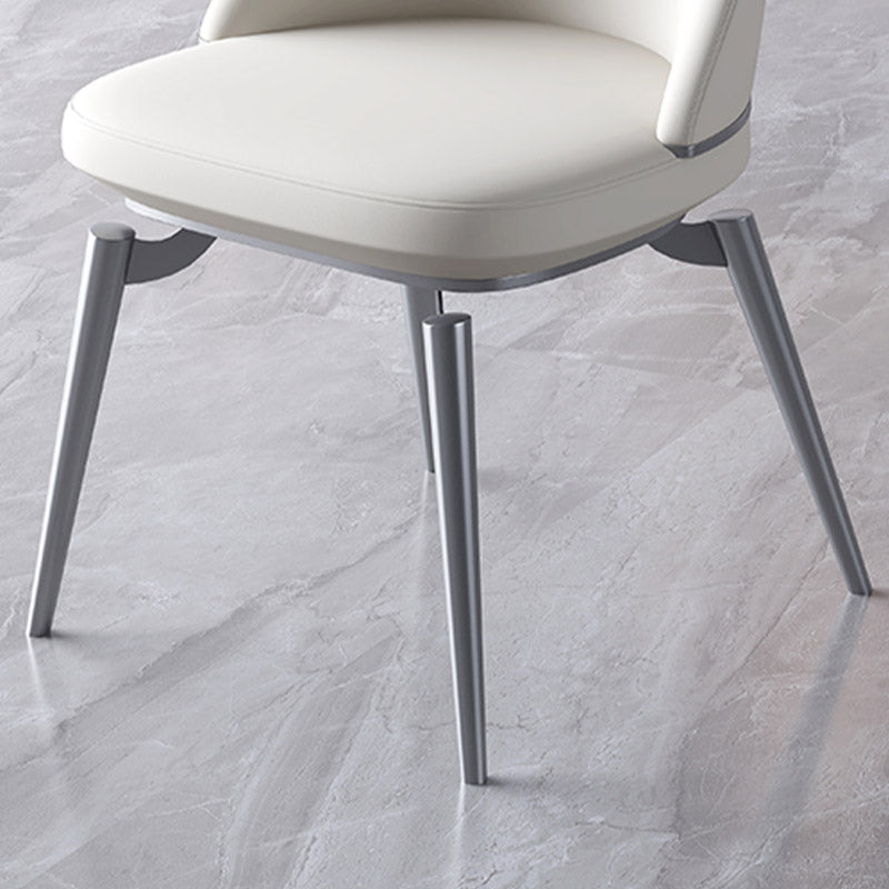 Glam Style Side Chair Metal Solid Back Dining Room Chair for Indoor Clearhalo 'Dining Chairs' 'Dining Tables & Seating' 'dining_chair' 'furn' 'furn_dining_chair' 'Furniture' 'Kitchen & Dining Furniture' 6770587