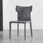 Faux Leather Dining Chairs Wingback Parsons Chair for Kitchen