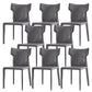 Faux Leather Dining Chairs Wingback Parsons Chair for Kitchen