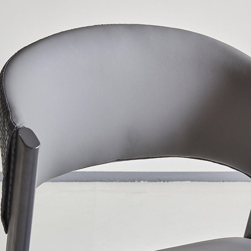 Moderne stijl zijstoel open rug metalen eetkamerstoel voor keuken