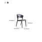 Moderne stijl zijstoel open rug metalen eetkamerstoel voor keuken