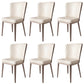 Modern Side Chair Metal Solid Back Dining Room Chair for Kitchen Off-White 6 Piece Set Clearhalo 'Dining Chairs' 'Dining Tables & Seating' 'dining_chair' 'furn' 'furn_dining_chair' 'Furniture' 'Kitchen & Dining Furniture' 6770648