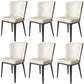 Modern Side Chair Metal Solid Back Dining Room Chair for Kitchen White 6 Piece Set Clearhalo 'Dining Chairs' 'Dining Tables & Seating' 'dining_chair' 'furn' 'furn_dining_chair' 'Furniture' 'Kitchen & Dining Furniture' 6770650