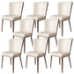 Modern Side Chair Metal Solid Back Dining Room Chair for Kitchen Off-White 8 Piece Set Clearhalo 'Dining Chairs' 'Dining Tables & Seating' 'dining_chair' 'furn' 'furn_dining_chair' 'Furniture' 'Kitchen & Dining Furniture' 6770652