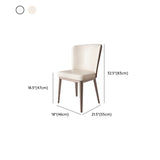 Modern Side Chair Metal Solid Back Dining Room Chair for Kitchen