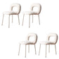 Modern Style Side Chair Metal Open Back Dining Room Chair for Kitchen White 4 Piece Set Clearhalo 'Dining Chairs' 'Dining Tables & Seating' 'dining_chair' 'furn' 'furn_dining_chair' 'Furniture' 'Kitchen & Dining Furniture' 6770687
