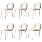 Modern Style Side Chair Metal Open Back Dining Room Chair for Kitchen White 6 Piece Set Clearhalo 'Dining Chairs' 'Dining Tables & Seating' 'dining_chair' 'furn' 'furn_dining_chair' 'Furniture' 'Kitchen & Dining Furniture' 6770691