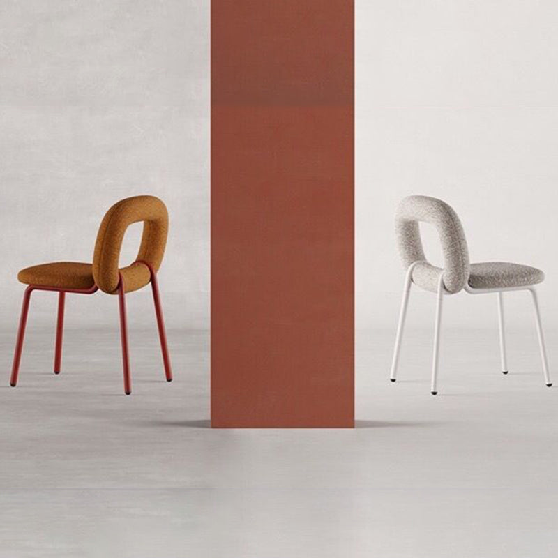 Modern Style Side Chair Metal Open Back Dining Room Chair for Kitchen Clearhalo 'Dining Chairs' 'Dining Tables & Seating' 'dining_chair' 'furn' 'furn_dining_chair' 'Furniture' 'Kitchen & Dining Furniture' 6770693