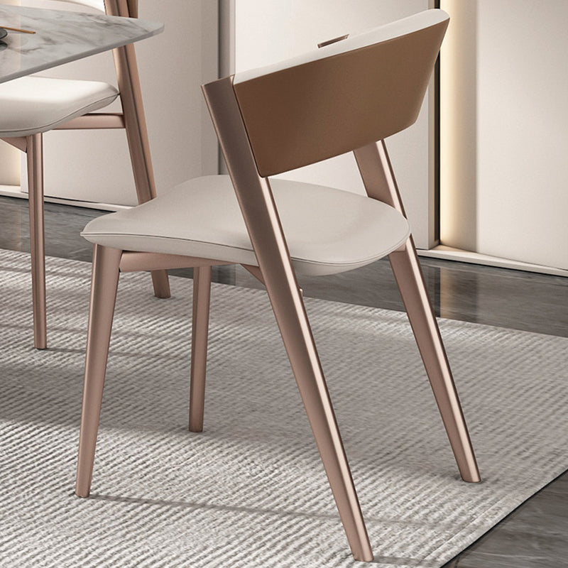 Chaise latéral moderne Metal Open à l'arrière-salle à manger chaise pour la brasserie