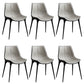 Contemporary Style Side Chair Metal Solid Back Dining Room Chair for Brasserie Grey 6 Piece Set Clearhalo 'Dining Chairs' 'Dining Tables & Seating' 'dining_chair' 'furn' 'furn_dining_chair' 'Furniture' 'Kitchen & Dining Furniture' 6770774