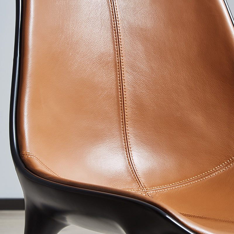 Contemporary Style Side Chair Metal Solid Back Dining Room Chair for Brasserie Clearhalo 'Dining Chairs' 'Dining Tables & Seating' 'dining_chair' 'furn' 'furn_dining_chair' 'Furniture' 'Kitchen & Dining Furniture' 6770776