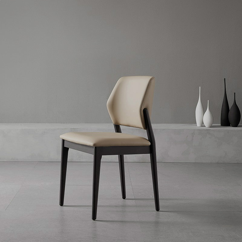 Contemporary Style Side Chair Wood Open Back Dining Room Chair for Brasserie Clearhalo 'Dining Chairs' 'Dining Tables & Seating' 'dining_chair' 'furn' 'furn_dining_chair' 'Furniture' 'Kitchen & Dining Furniture' 6770785
