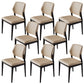 Contemporary Style Side Chair Wood Open Back Dining Room Chair for Brasserie 8 Piece Set Clearhalo 'Dining Chairs' 'Dining Tables & Seating' 'dining_chair' 'furn' 'furn_dining_chair' 'Furniture' 'Kitchen & Dining Furniture' 6770788