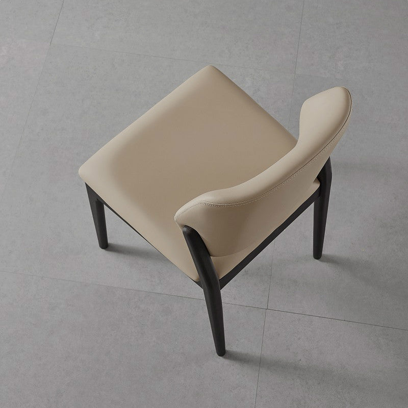 Contemporary Style Side Chair Wood Open Back Dining Room Chair for Brasserie Clearhalo 'Dining Chairs' 'Dining Tables & Seating' 'dining_chair' 'furn' 'furn_dining_chair' 'Furniture' 'Kitchen & Dining Furniture' 6770789