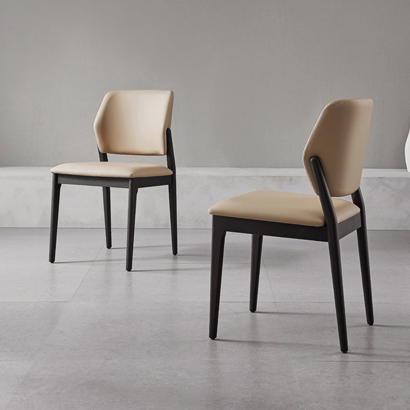 Contemporary Style Side Chair Wood Open Back Dining Room Chair for Brasserie Clearhalo 'Dining Chairs' 'Dining Tables & Seating' 'dining_chair' 'furn' 'furn_dining_chair' 'Furniture' 'Kitchen & Dining Furniture' 6770796