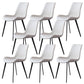 Contemporary Side Chair Metal Solid Back Dining Room Chair for Brasserie Off-White 8 Piece Set Clearhalo 'Dining Chairs' 'Dining Tables & Seating' 'dining_chair' 'furn' 'furn_dining_chair' 'Furniture' 'Kitchen & Dining Furniture' 6770829