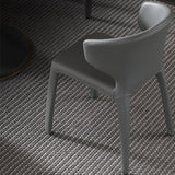 Sillas de comedor de cuero modernas y falsas silla de comedor parsons de ala