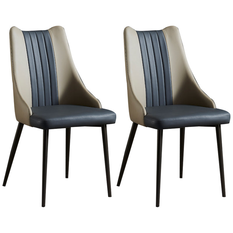 Esszimmer gepolsterter Stuhl Haus Faux Leder Parsons Essstuhl