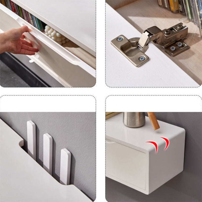 Modern Rubber Wood TV Stand Console Floating TV Media Stand for Living Room Clearhalo 'furn' 'furn_tv_stands_entertainment_centers' 'Furniture' 'Living Room Furniture' 'TV Stands & Entertainment Centers' 'TV Stands & Media Storage Furniture' 'tv_stands_entertainment_centers' 6773875