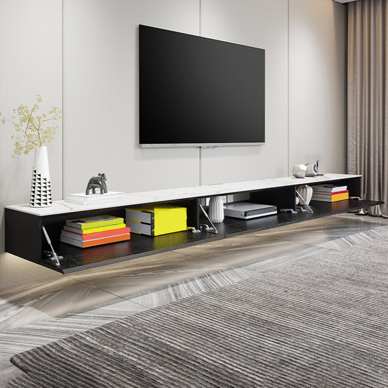 Modern Stone TV Media Stand Wall-mounted TV Console for Living Room Clearhalo 'furn' 'furn_tv_stands_entertainment_centers' 'Furniture' 'Living Room Furniture' 'TV Stands & Entertainment Centers' 'TV Stands & Media Storage Furniture' 'tv_stands_entertainment_centers' 6774185