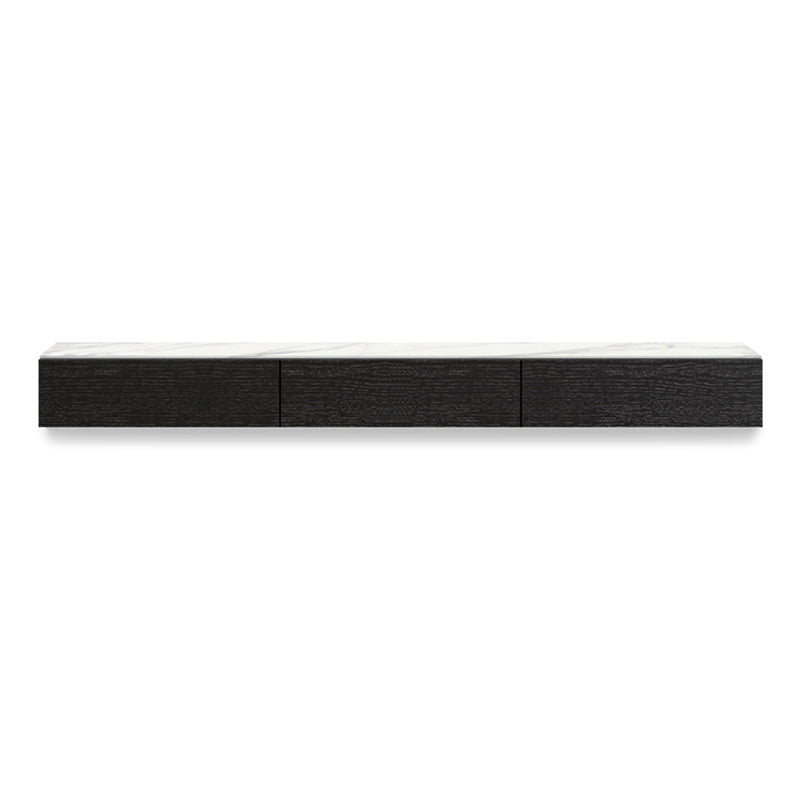 Modern Stone TV Media Stand Wall-mounted TV Console for Living Room 94.5"L x 12"W x 10"H Clearhalo 'furn' 'furn_tv_stands_entertainment_centers' 'Furniture' 'Living Room Furniture' 'TV Stands & Entertainment Centers' 'TV Stands & Media Storage Furniture' 'tv_stands_entertainment_centers' 6774187