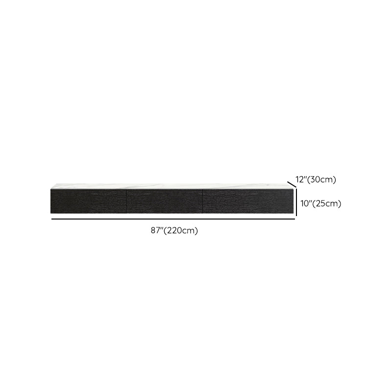 Modern Stone TV Media Stand Wall-mounted TV Console for Living Room Clearhalo 'furn' 'furn_tv_stands_entertainment_centers' 'Furniture' 'Living Room Furniture' 'TV Stands & Entertainment Centers' 'TV Stands & Media Storage Furniture' 'tv_stands_entertainment_centers' 6774200