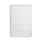 Coffre de rangement de 15,6 pouces de largeur, commode de rangement moderne en bois manufacturé