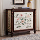 Commode de rangement en bois de commode traditionnelle ornée avec tiroirs pour chambre à coucher
