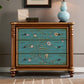 Commode de rangement en bois de commode traditionnelle ornée avec tiroirs pour chambre à coucher
