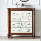 Commode de rangement en bois de commode traditionnelle ornée avec tiroirs pour chambre à coucher