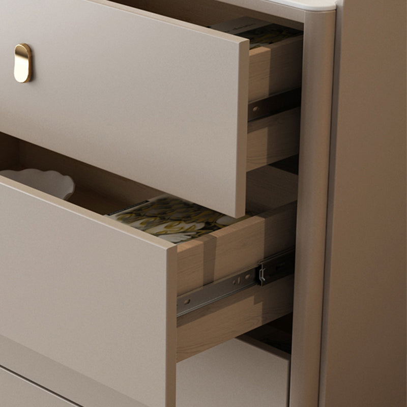Cassettiera Glam orizzontale doppia in pietra con cassetti per camera da letto