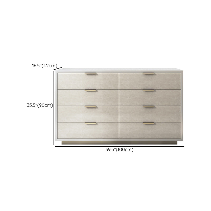 Ultra-Modern Double Dresser Solid Wood Storage Chest with Drawers for Bedroom Clearhalo 'Bedroom Furniture' 'Dressers & Chests' 'dressers_chests' 'furn' 'furn_dressers_chests' 'Furniture' 6774445