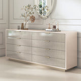 Cassa di stoccaggio di larghezza da 16,38 pollici moderna cassettiera del torace in legno